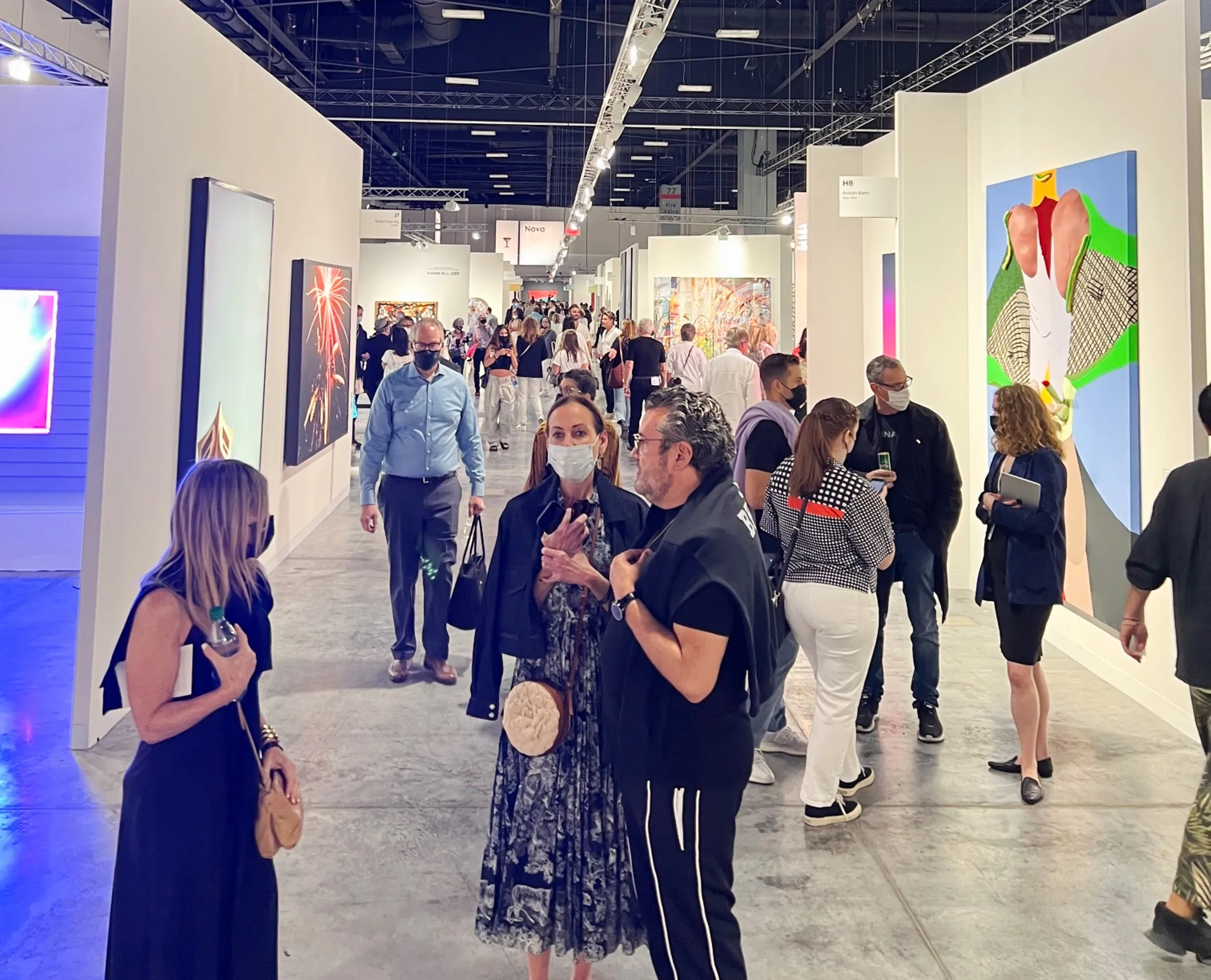 Opening day at&nbsp;Art Basel Miami Beach’s 2021 fair.