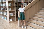 Student Yi Ke Cao at Raffles Girls School in Singapore, on March 3.