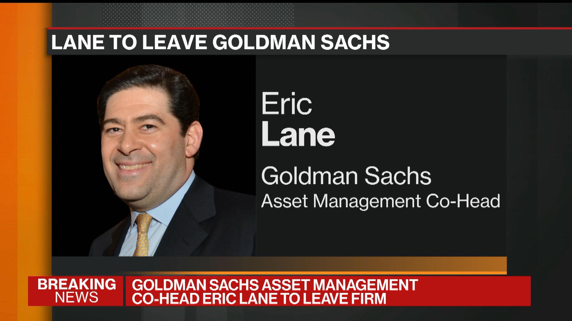 Eric Lane To Leave Goldman Sachs Asset Management Video Bloomberg