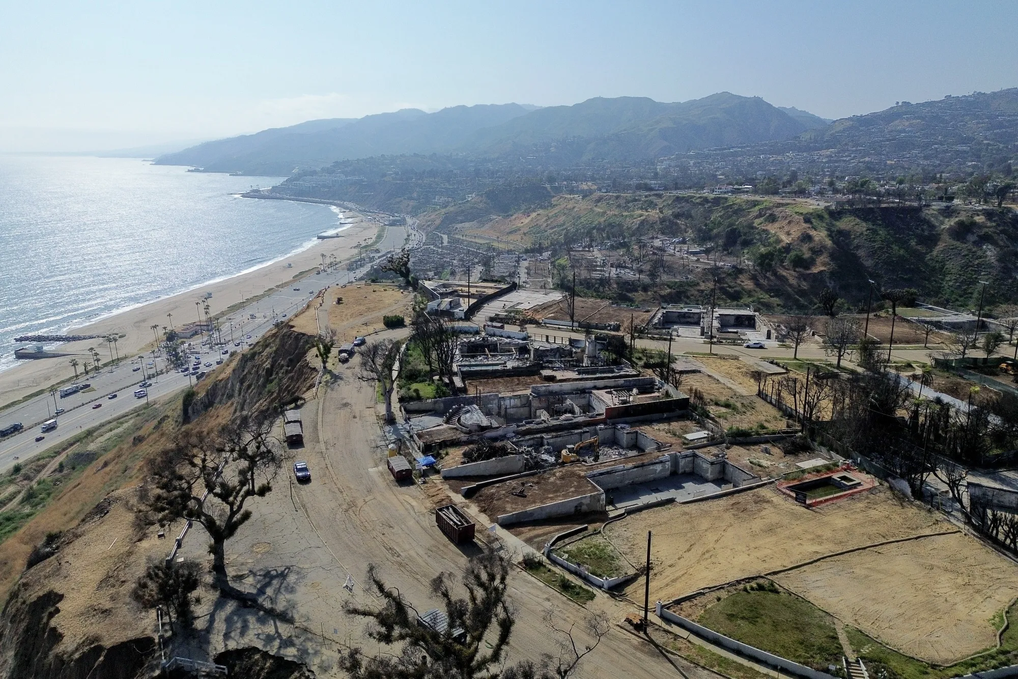 Cleared lots and destroyed homes following the Palisades Fire&nbsp;in the Pacific Palisades area of Los Angeles&nbsp;on&nbsp;May 29.&nbsp;