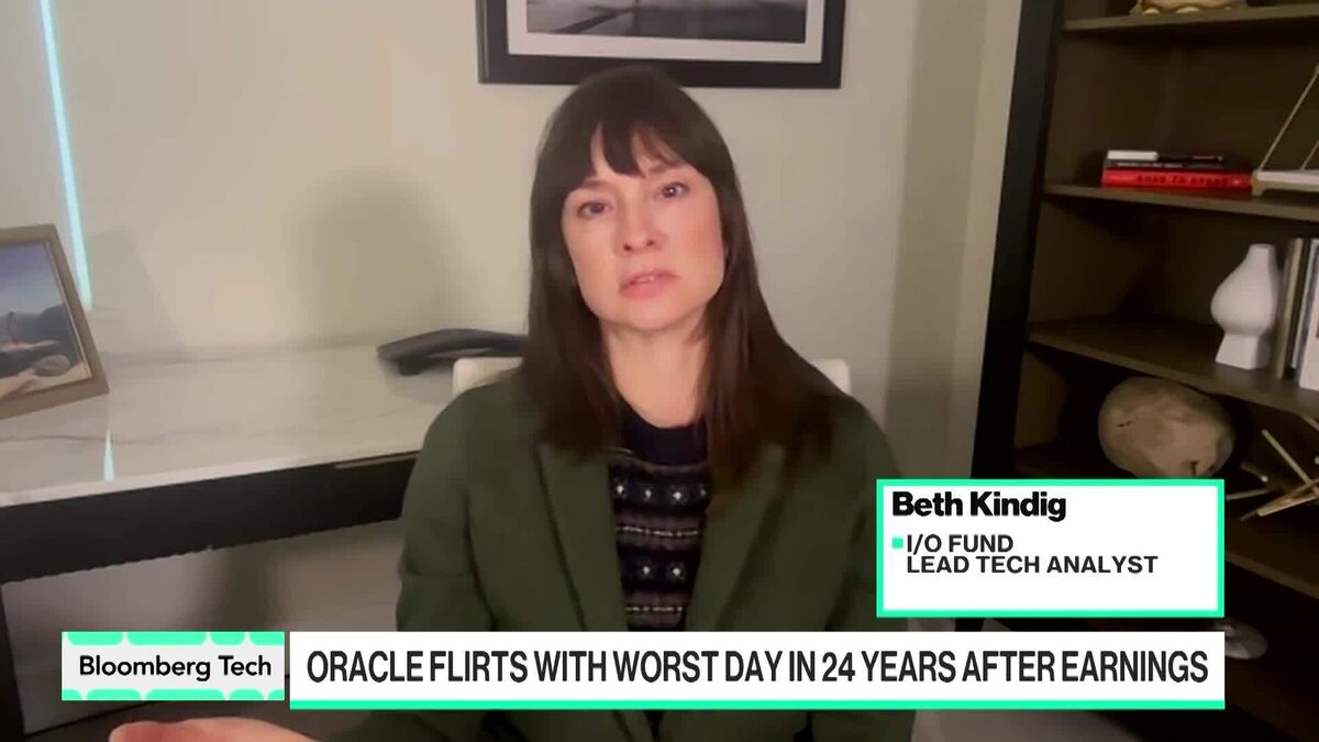 Oracle Slides by Most Since January on Mounting AI Spending