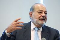 Billionaire Carlos Slim Holds News Conference 