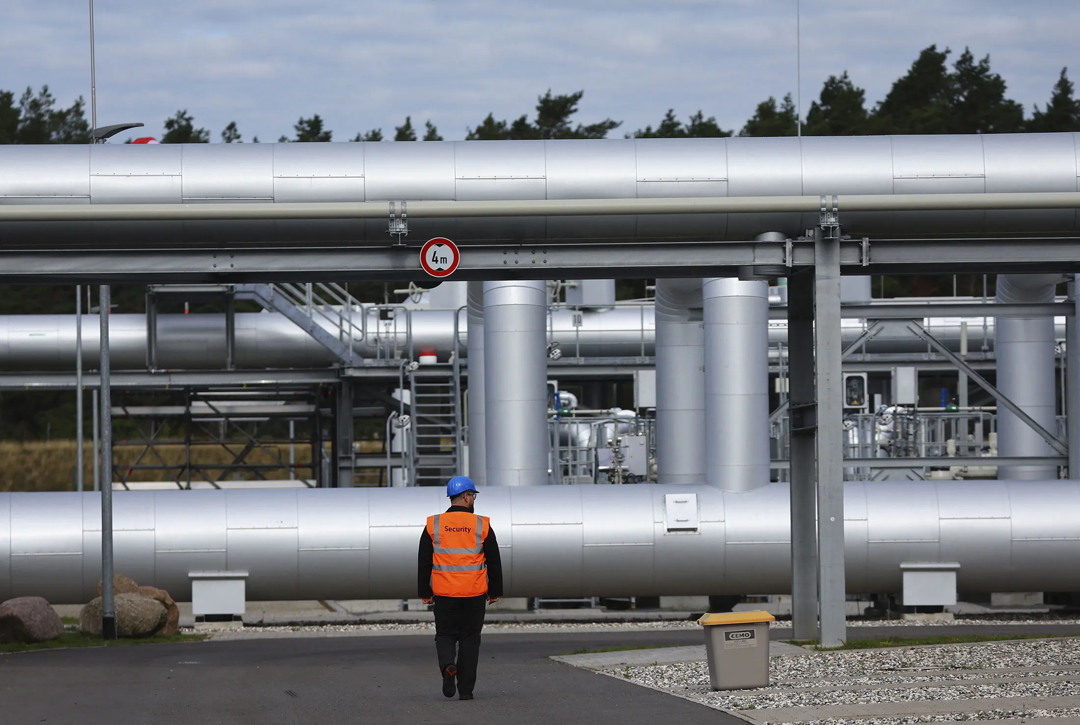 The landfall facility of the Baltic Sea gas pipeline Nord Stream 2 in Lubmin, Germany.&nbsp;