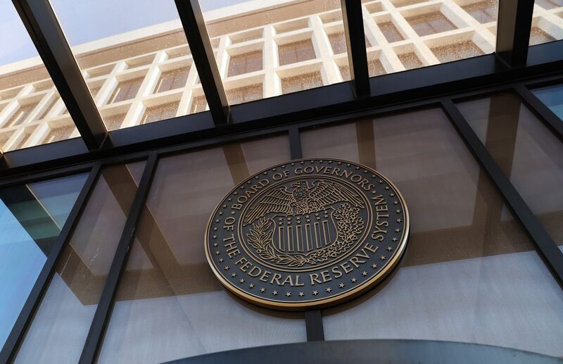 A Federal Reserve Office Building is pictures in on March 21, 2023 in Washington, DC. 