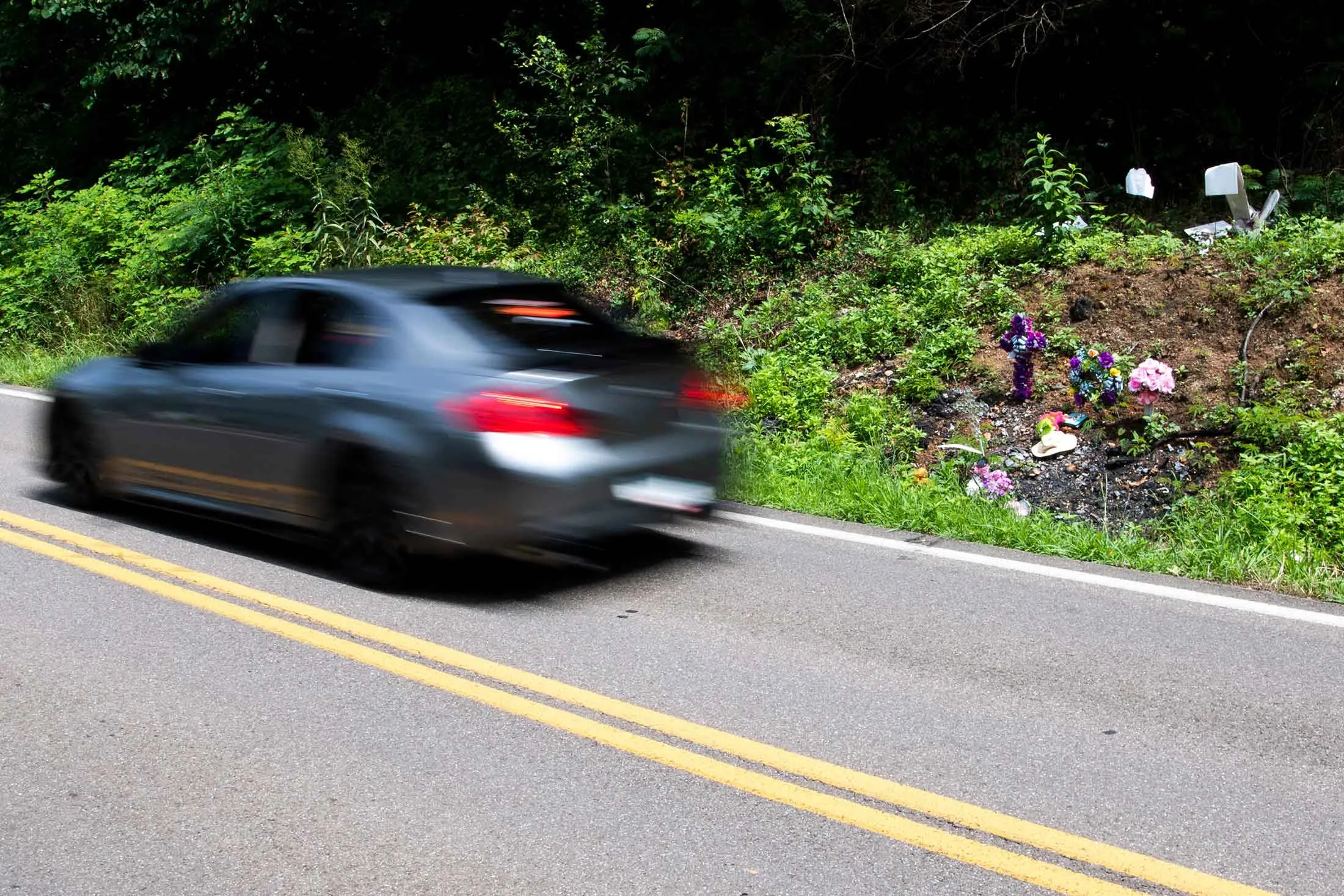 A memorial in Knoxville, Tenn., for 15-month-old Haizley&nbsp;Roper, who&nbsp;was fatally injured in a car crash in May.