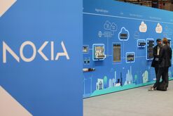 A Nokia booth at Mobile World Congress.