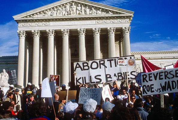 Abortion opponents in 1989.&nbsp;