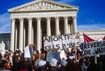 Abortion opponents in 1989.&nbsp;