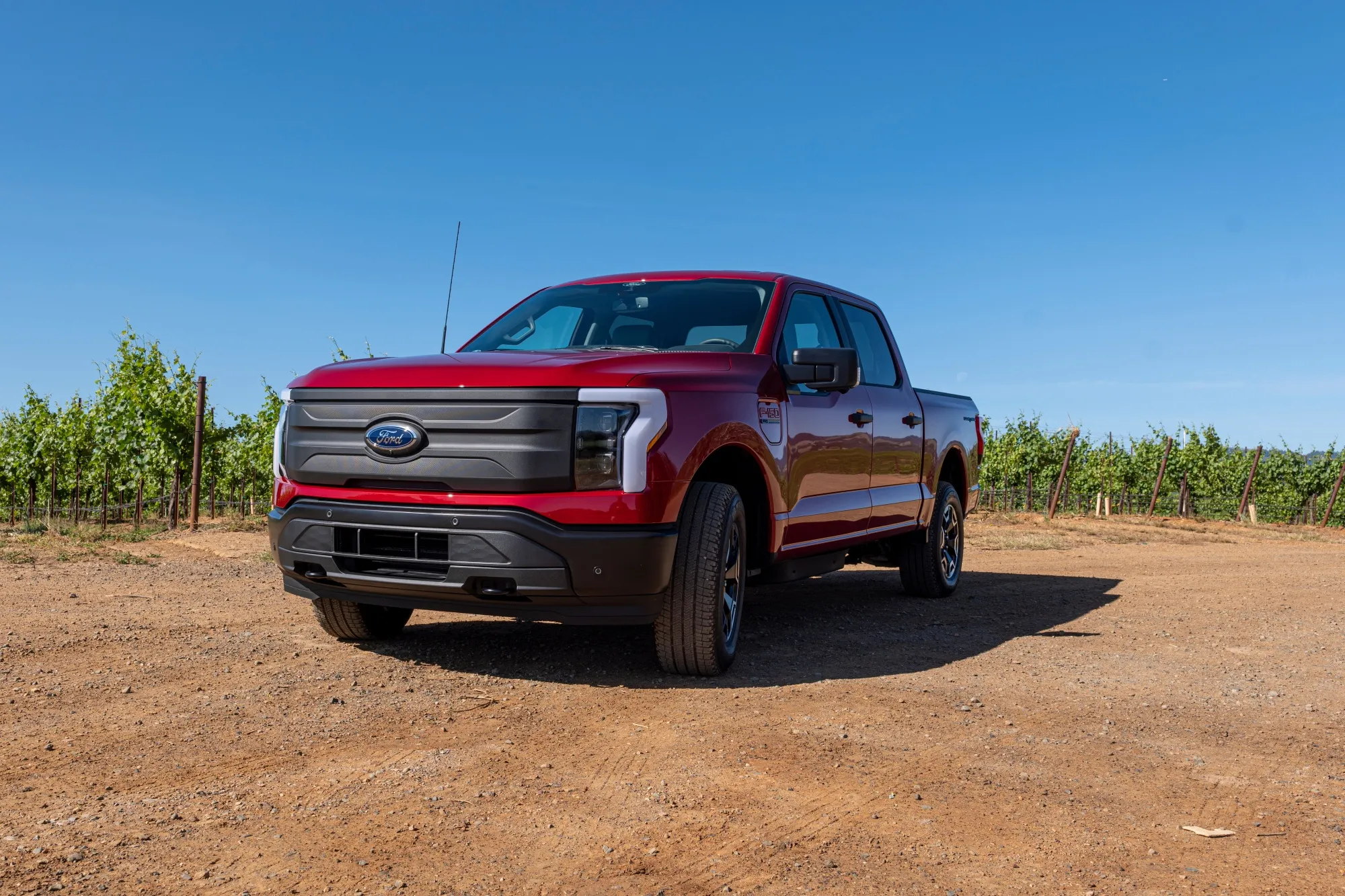 A Ford Lightning F-150 pickup truck.