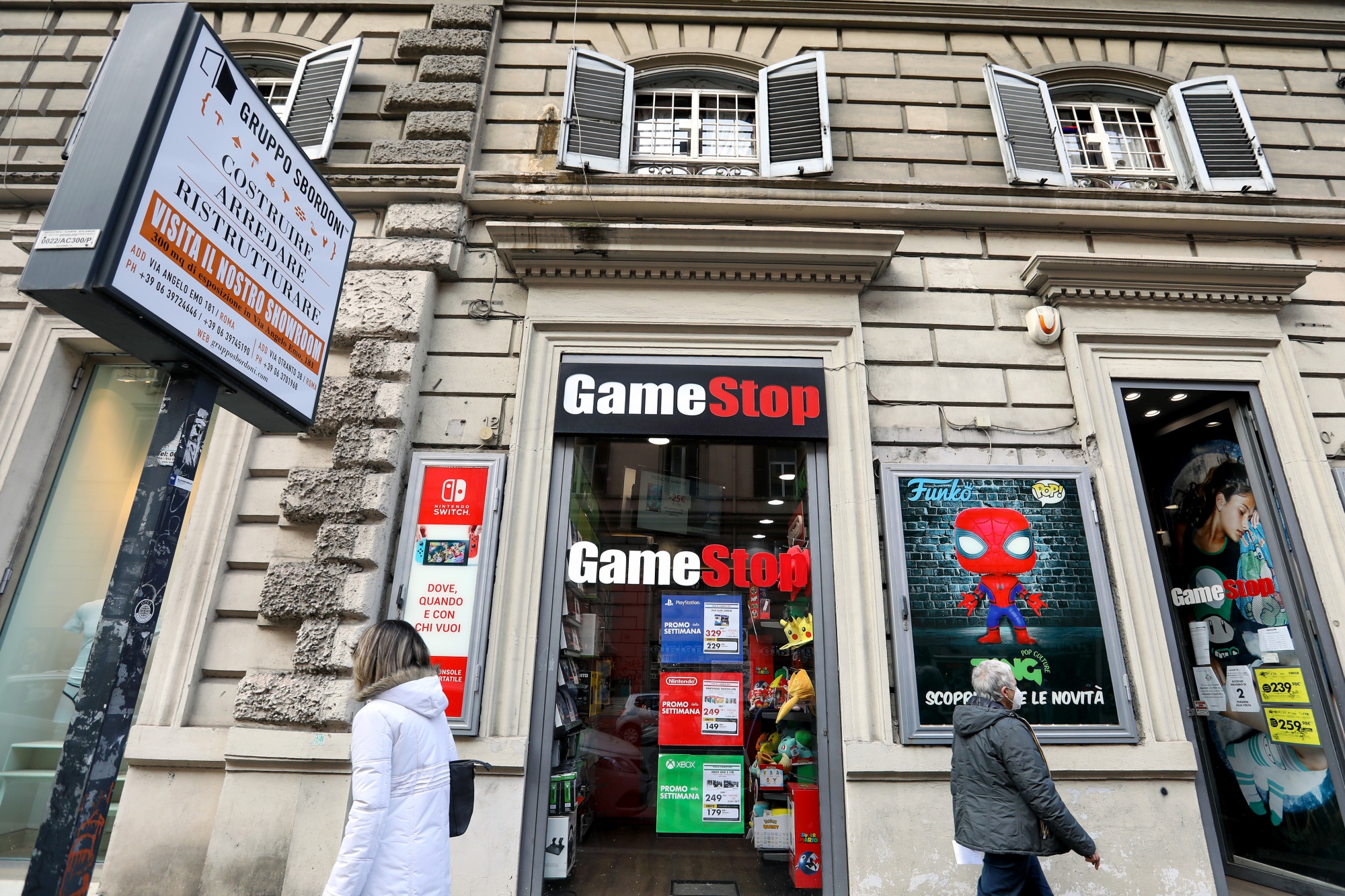 GameStop Corp.  stores as stock soars