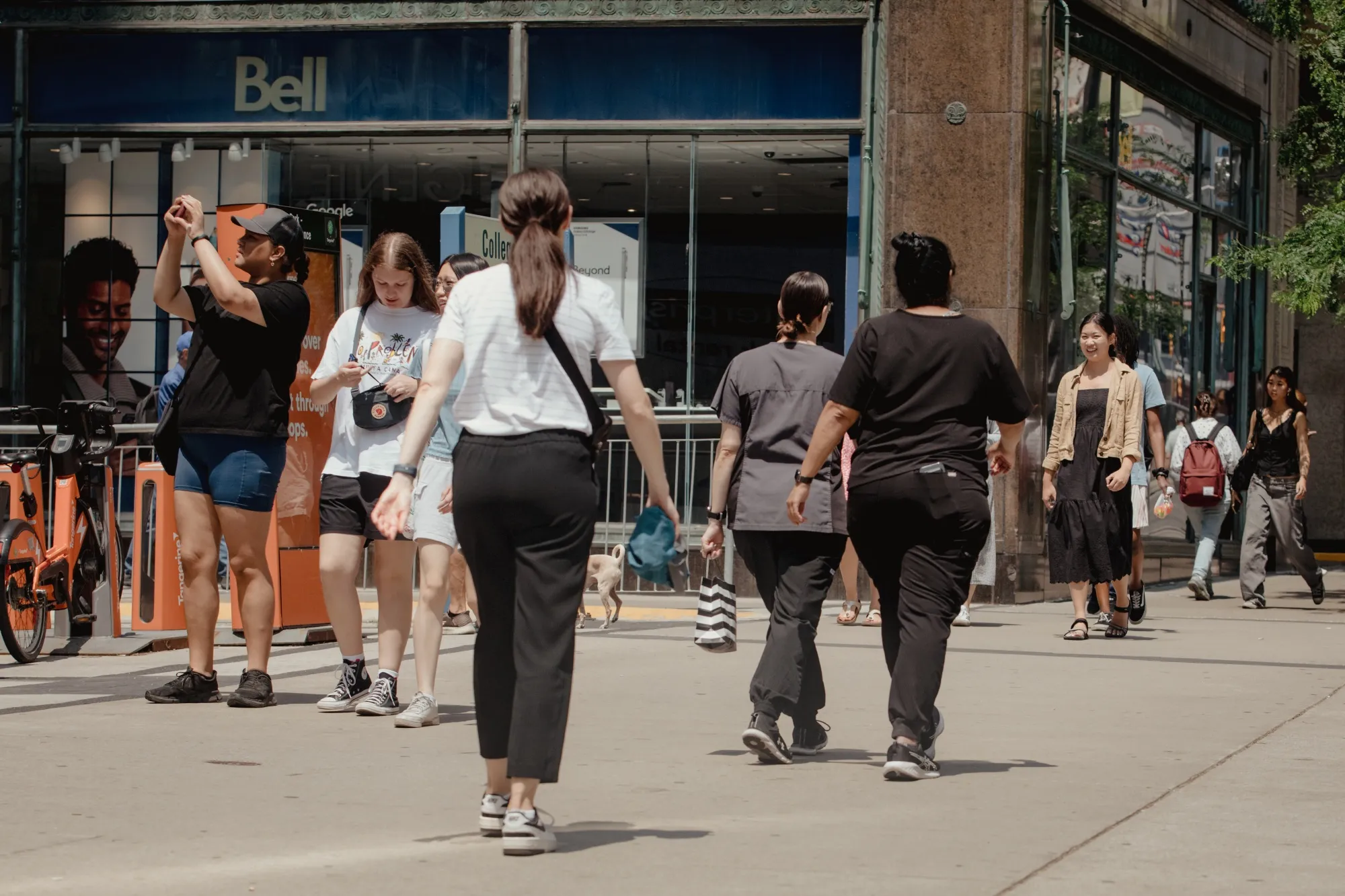 Pedestrians in Toronto&nbsp;in July.&nbsp;