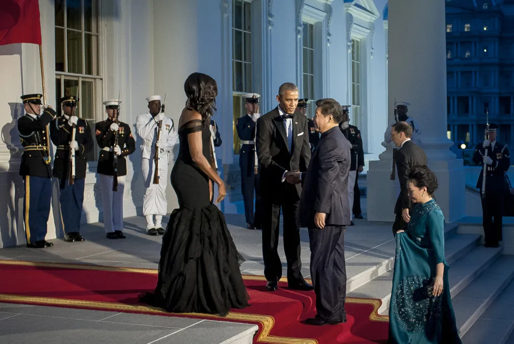 Xi Jinping visits the White House.
