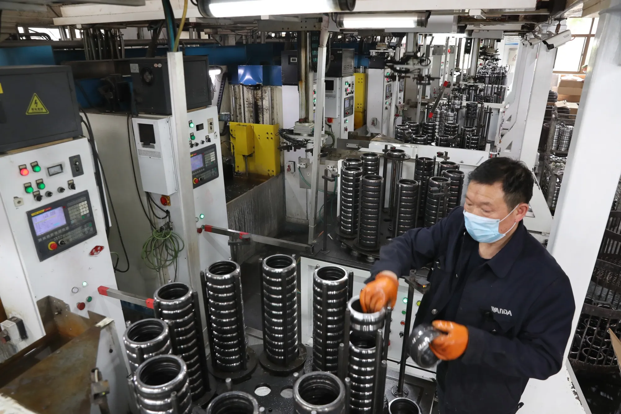 Keeping the recovery going at a ball bearing factory.