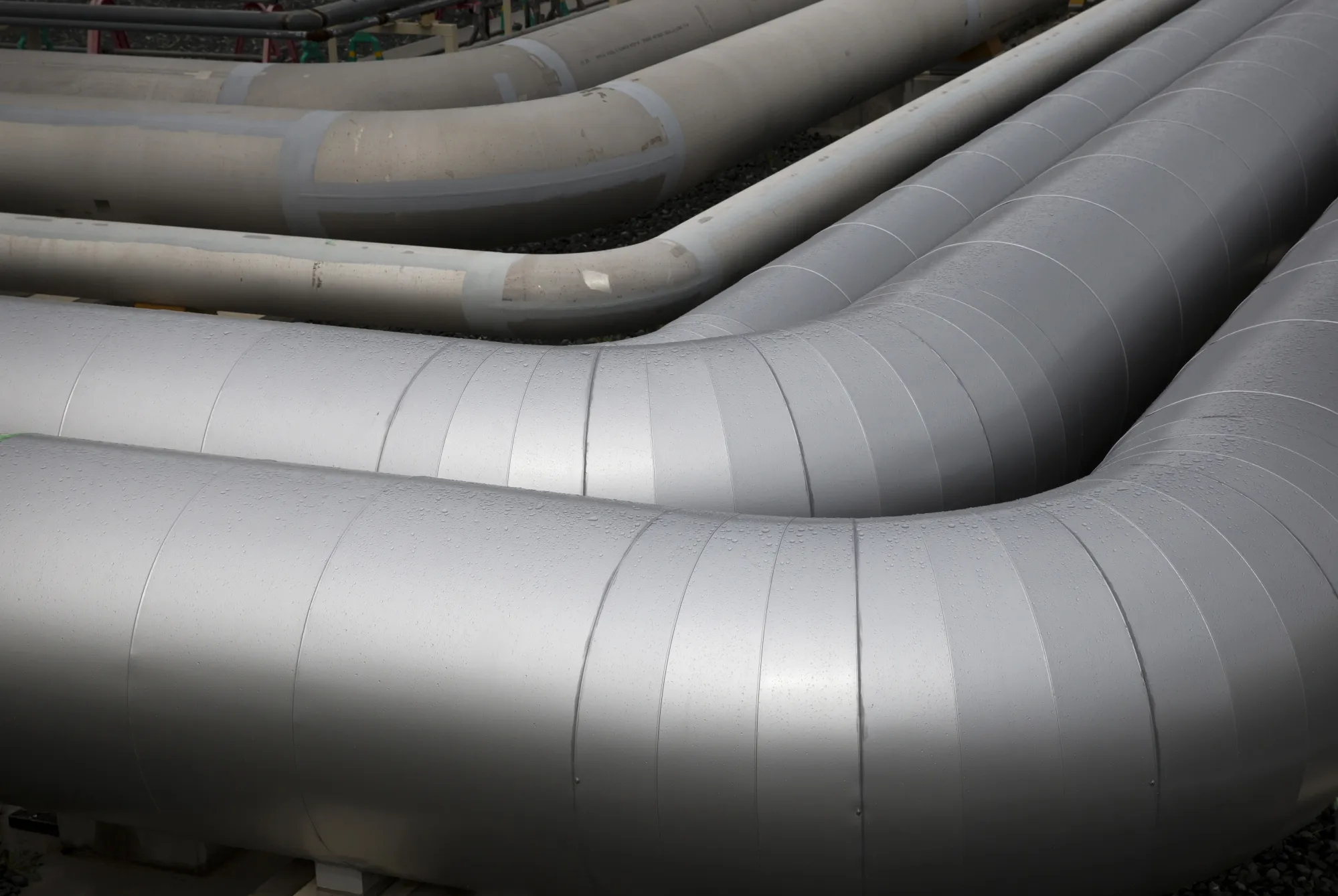 A liquefied natural gas pipeline (LNG) in Japan.