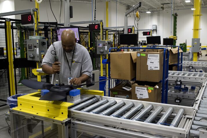 Operations Inside The Big Ass Fans LLC Facility Ahead Of ISM Manufacturing Figures