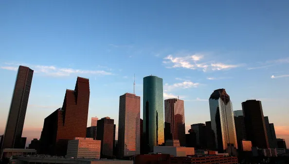 Houston's skyline.
