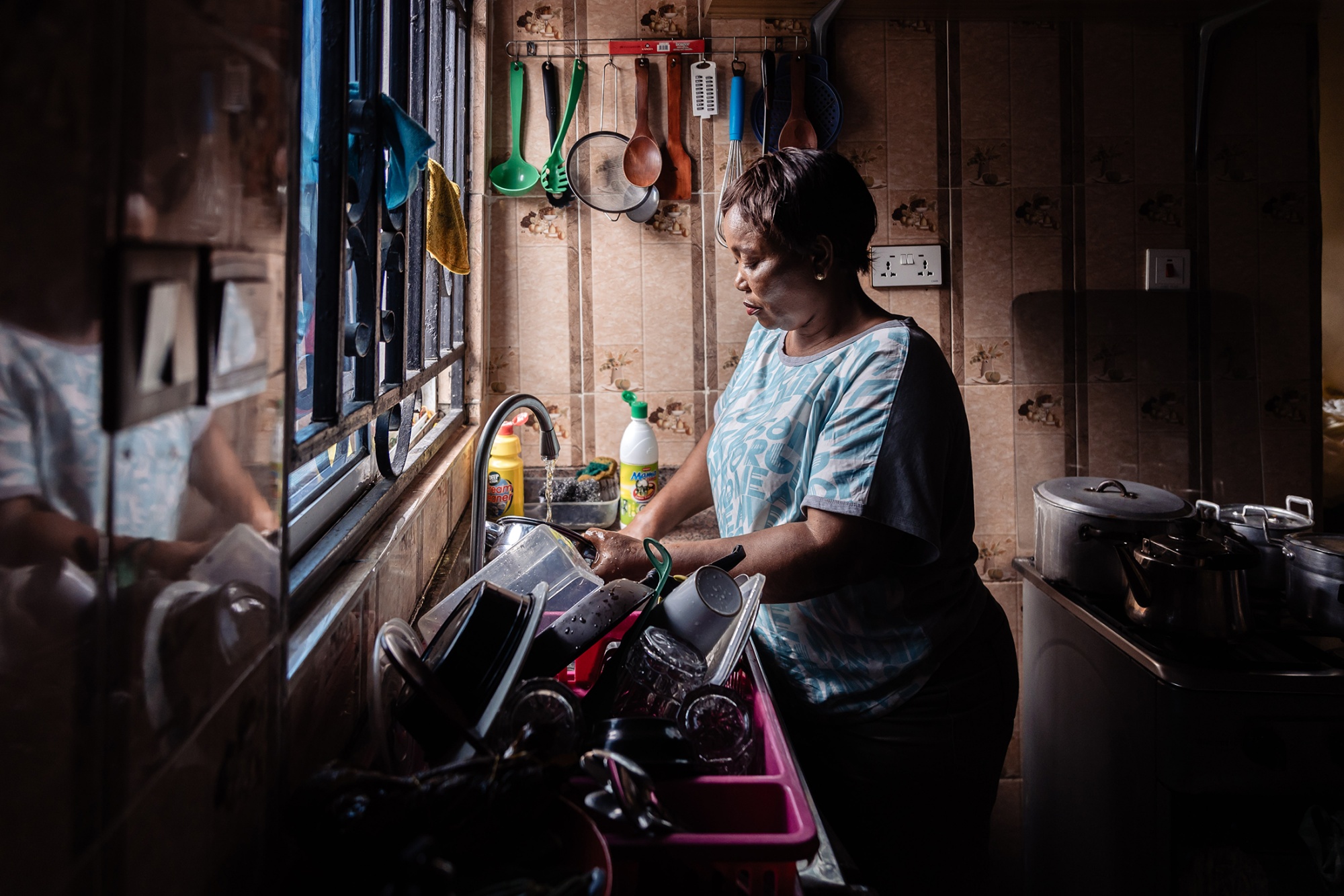 Patience Johnson in her kitchen