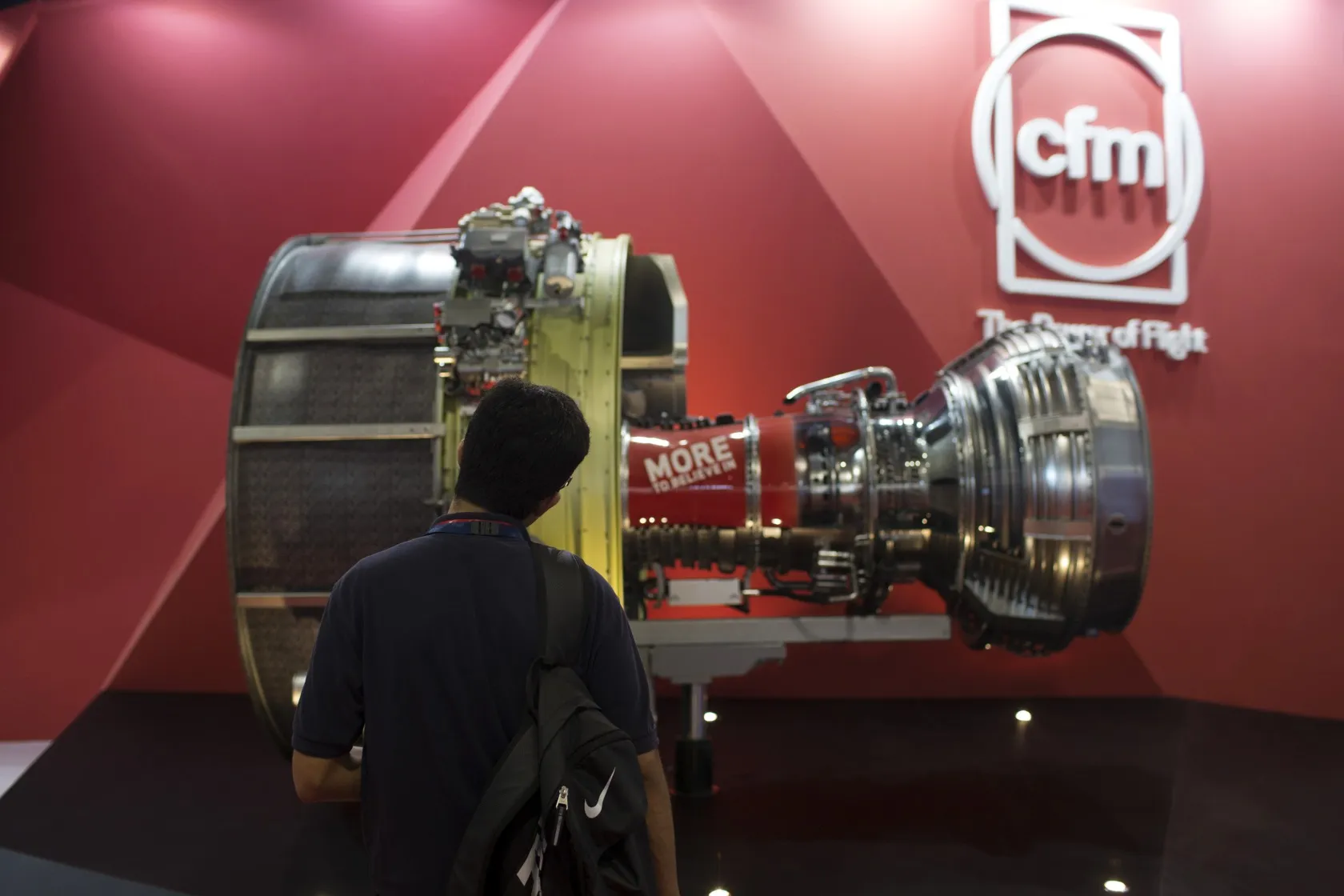 A Leap-1B turbofan engine, manufactured by CFM International.