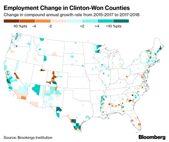 Jobs Are Booming in Trump Country, But Pay Lags