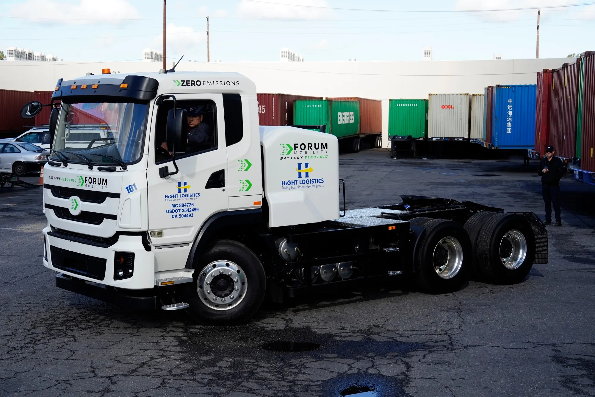 A BYD 8TT electric truck.