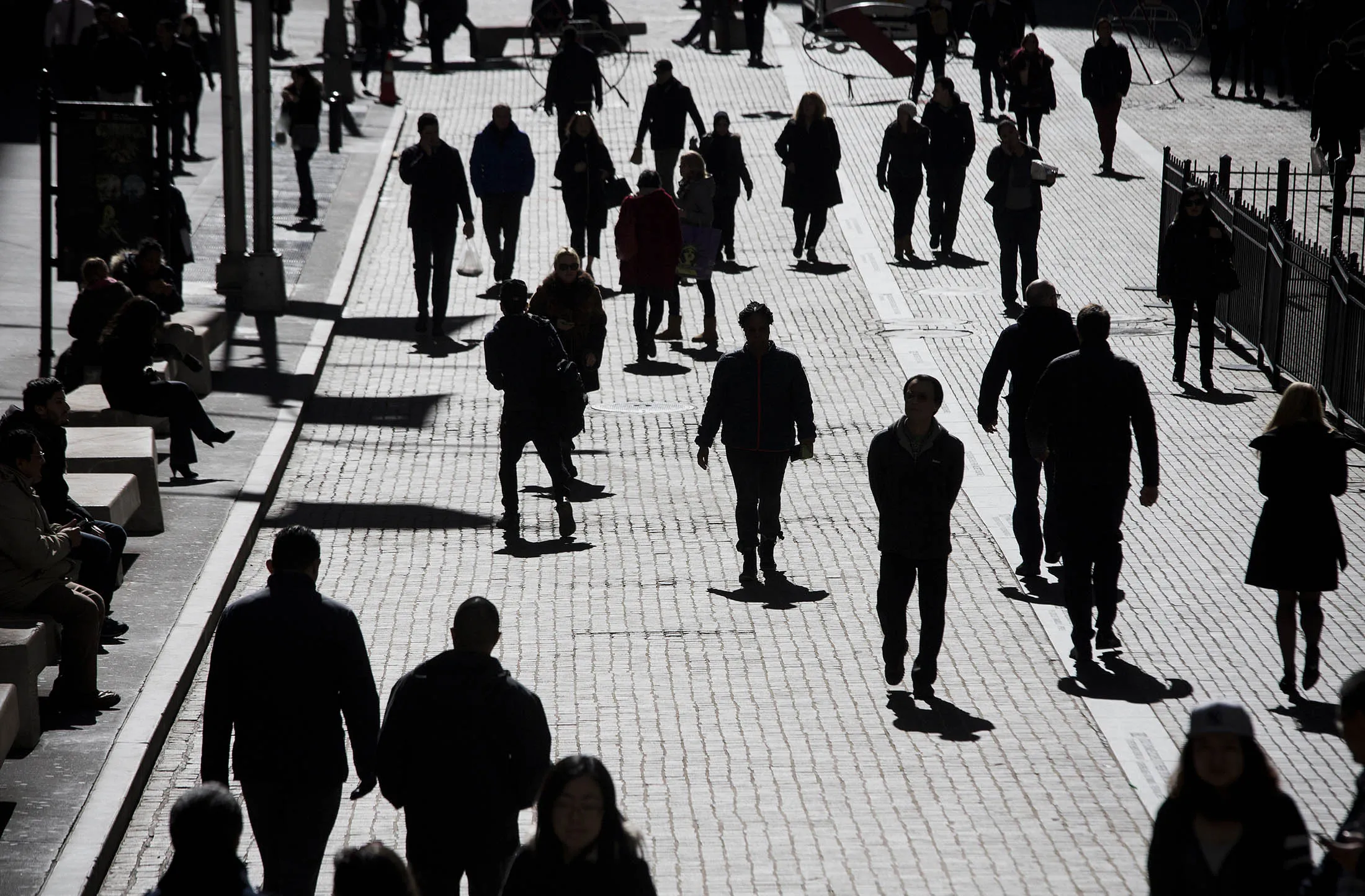 Views Of Wall Street As U.S. Stocks Slip