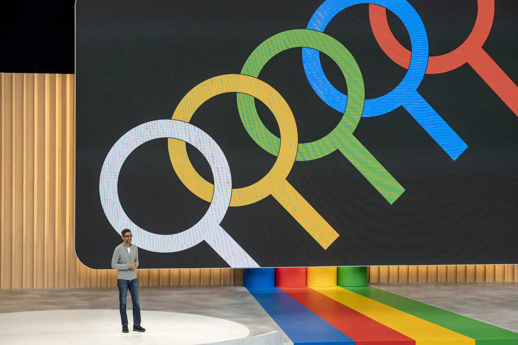 Sundar Pichai, chief executive officer of Alphabet, is working to add AI to more of the company’s services.