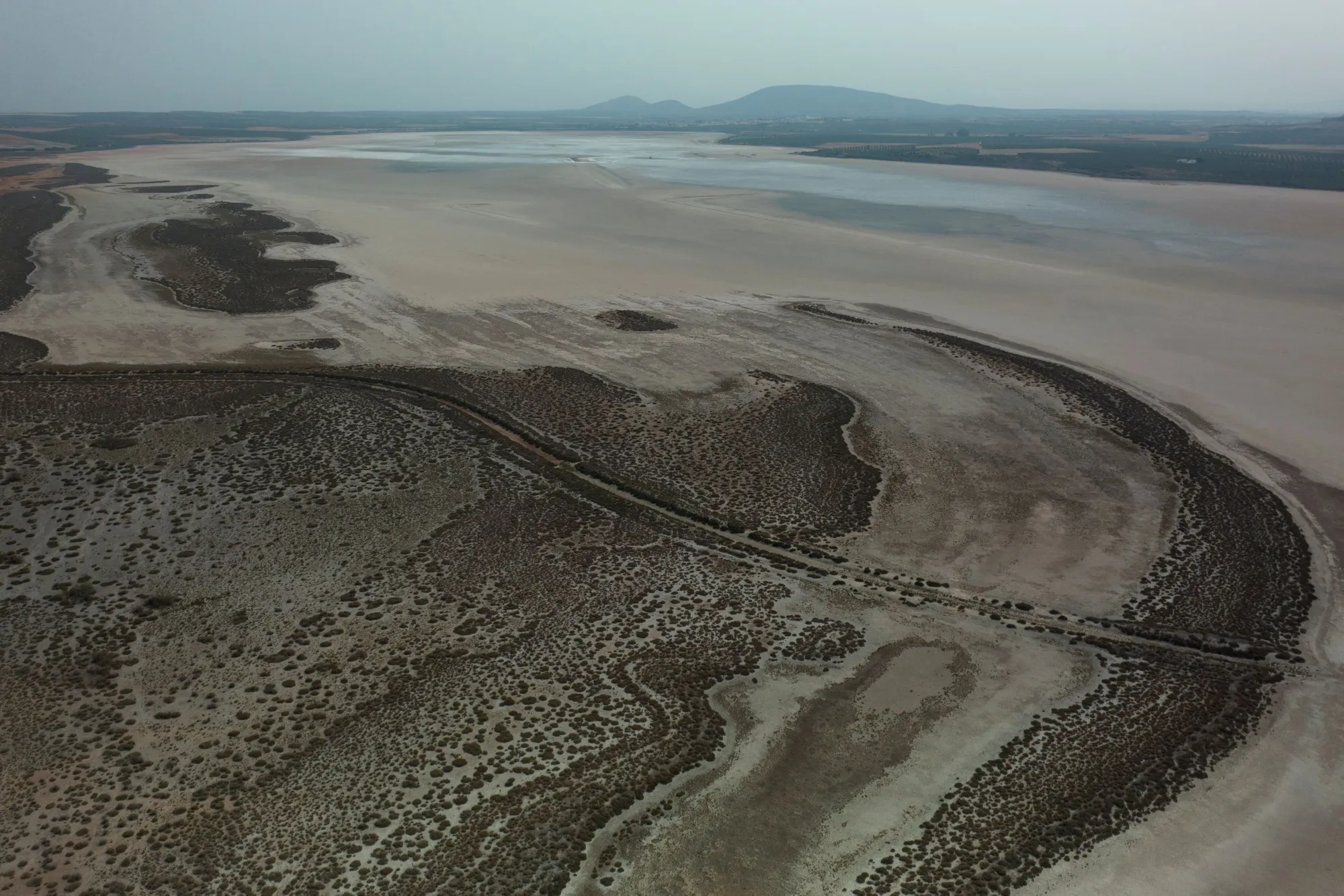 The Fuente de Piedra lake near Malaga, Spain, on June 29.