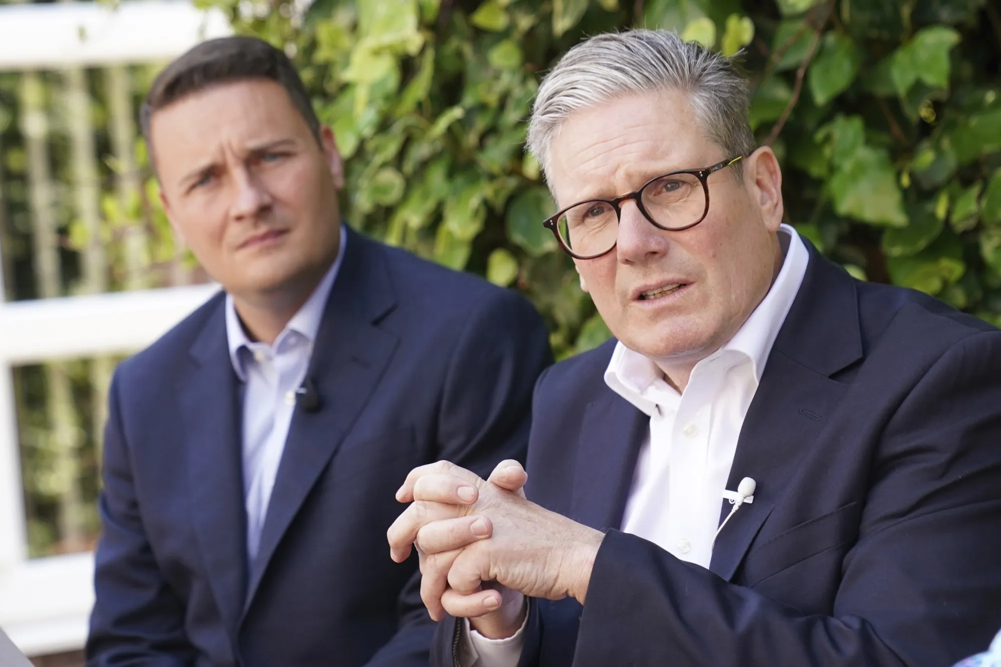 Keir Starmer, right, and Wes Streeting
