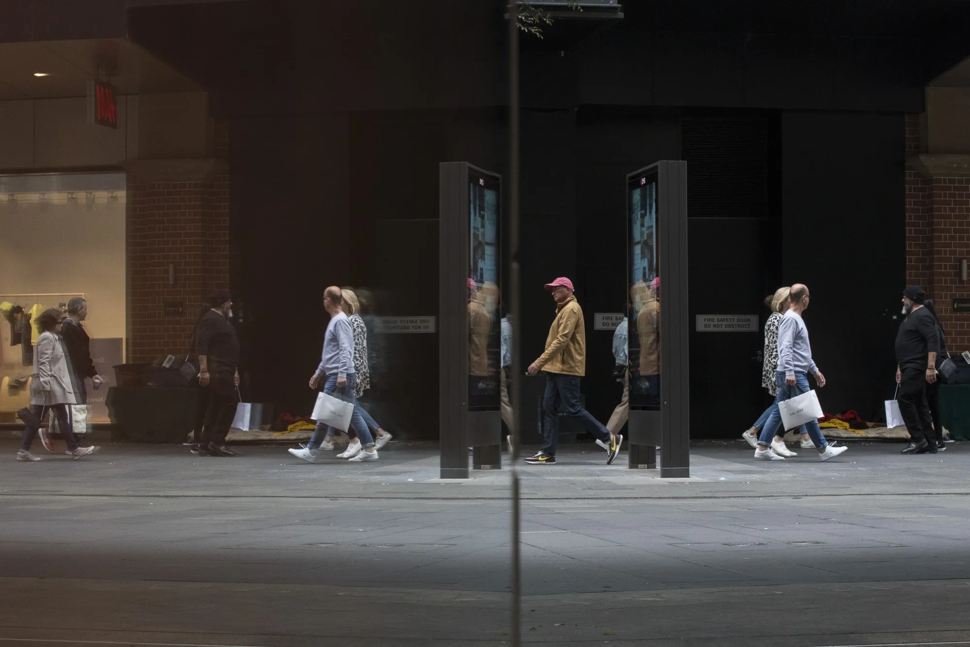 Shoppers in Sydney, Australia.