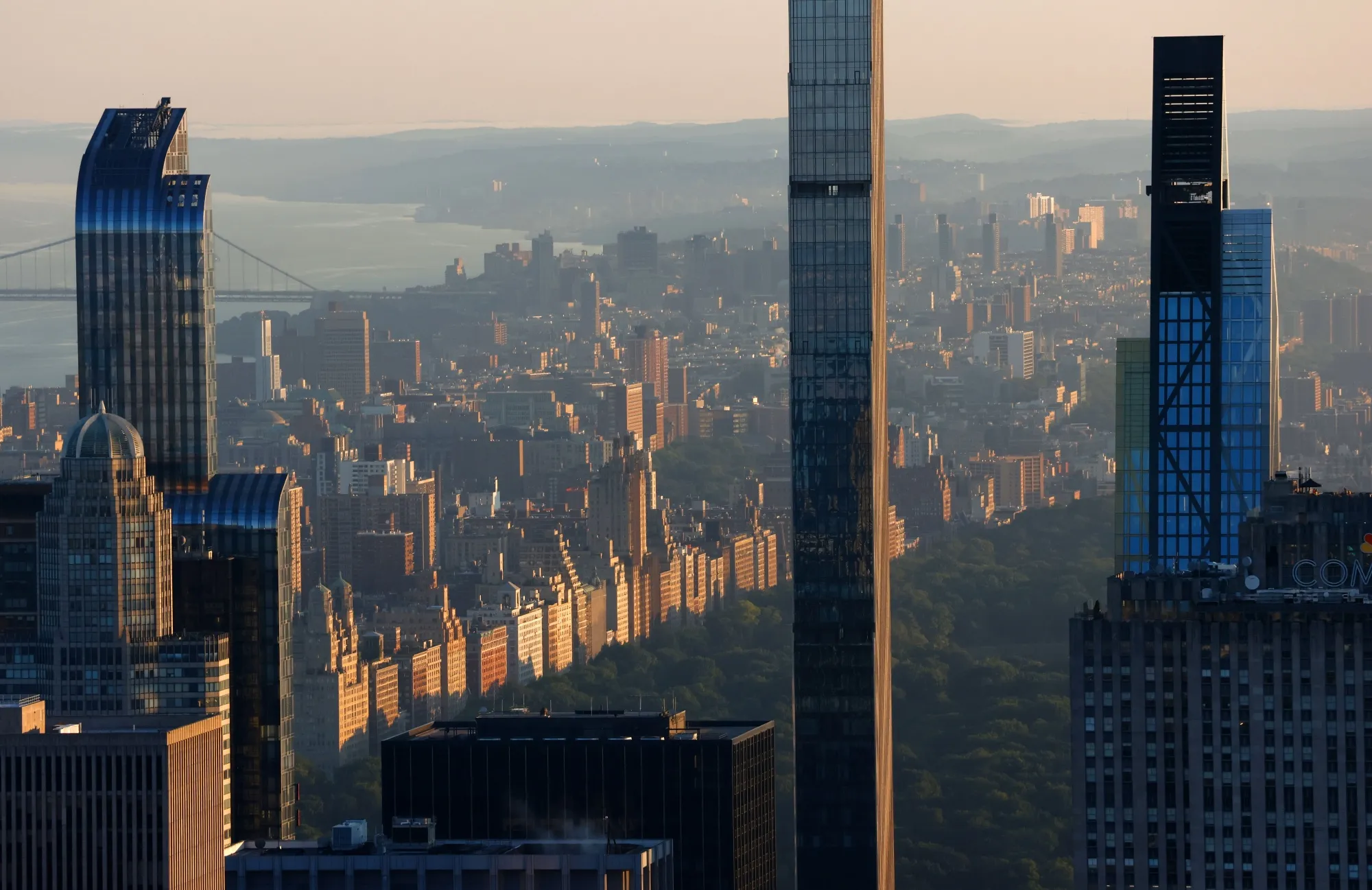 Billionaires' Row and residences on Central Park West in New York.