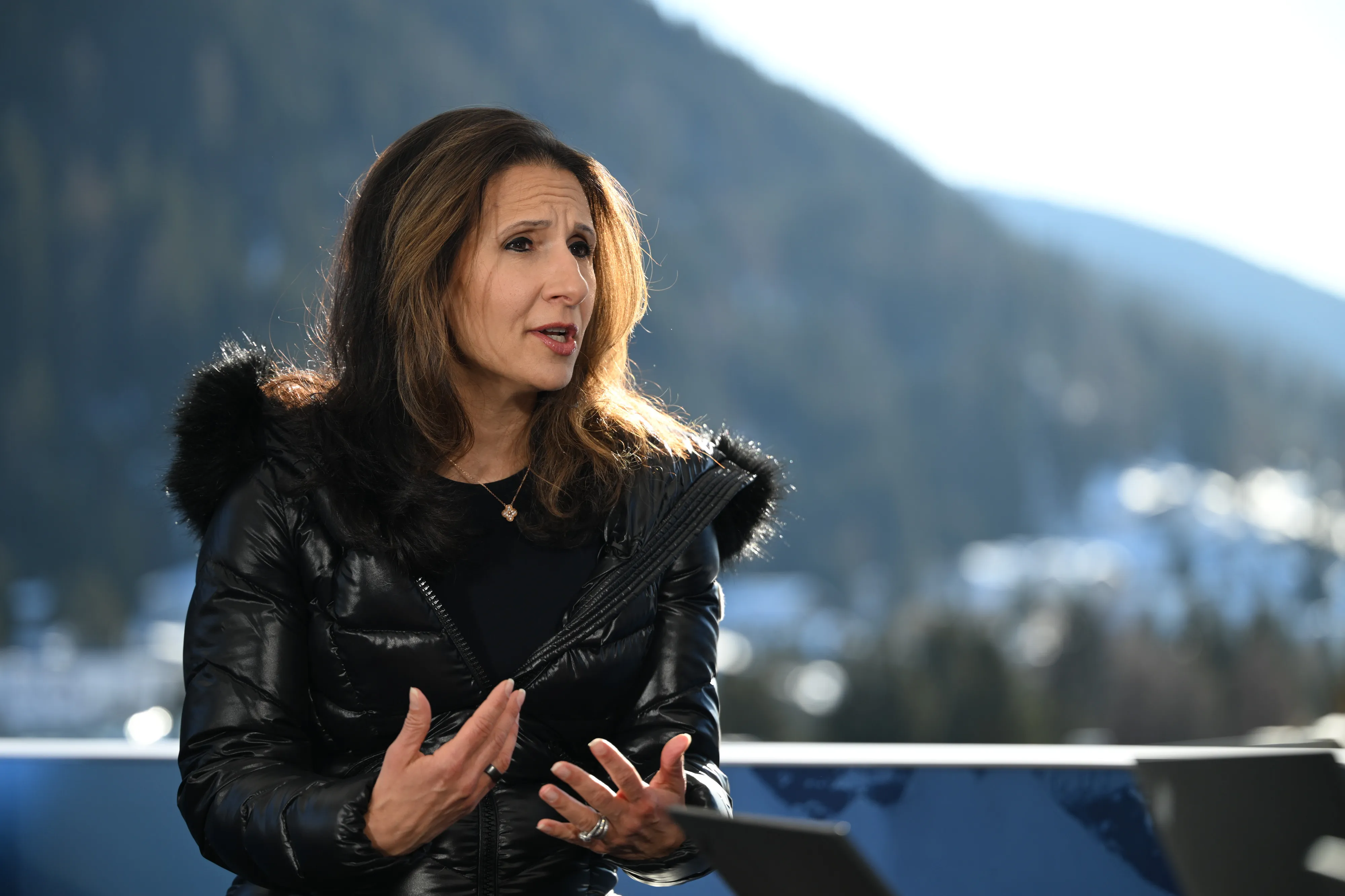 President of the NYSE Lynn Martin&nbsp;during a Bloomberg Television interview at the World Economic Forum&nbsp;in Davos, Switzerland on Jan. 21.