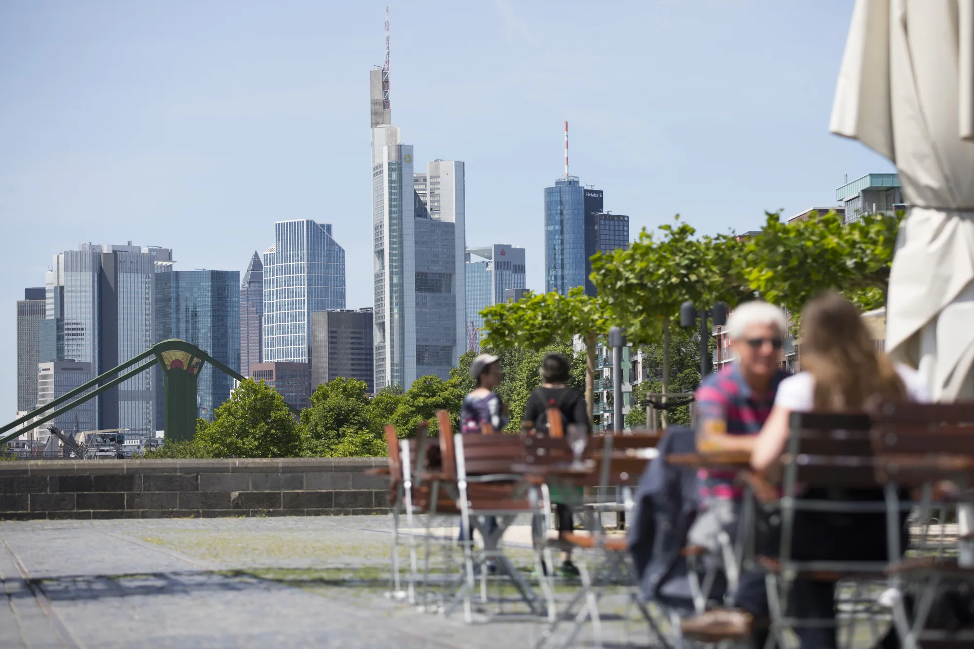 Views Of Frankfurt's Financial District As EU Plans To Force Euro-Clearing Relocation