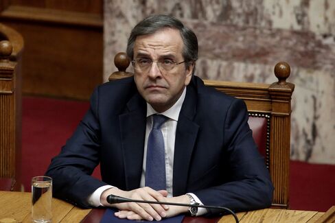 Greece's Prime Minister Antonis Samaras