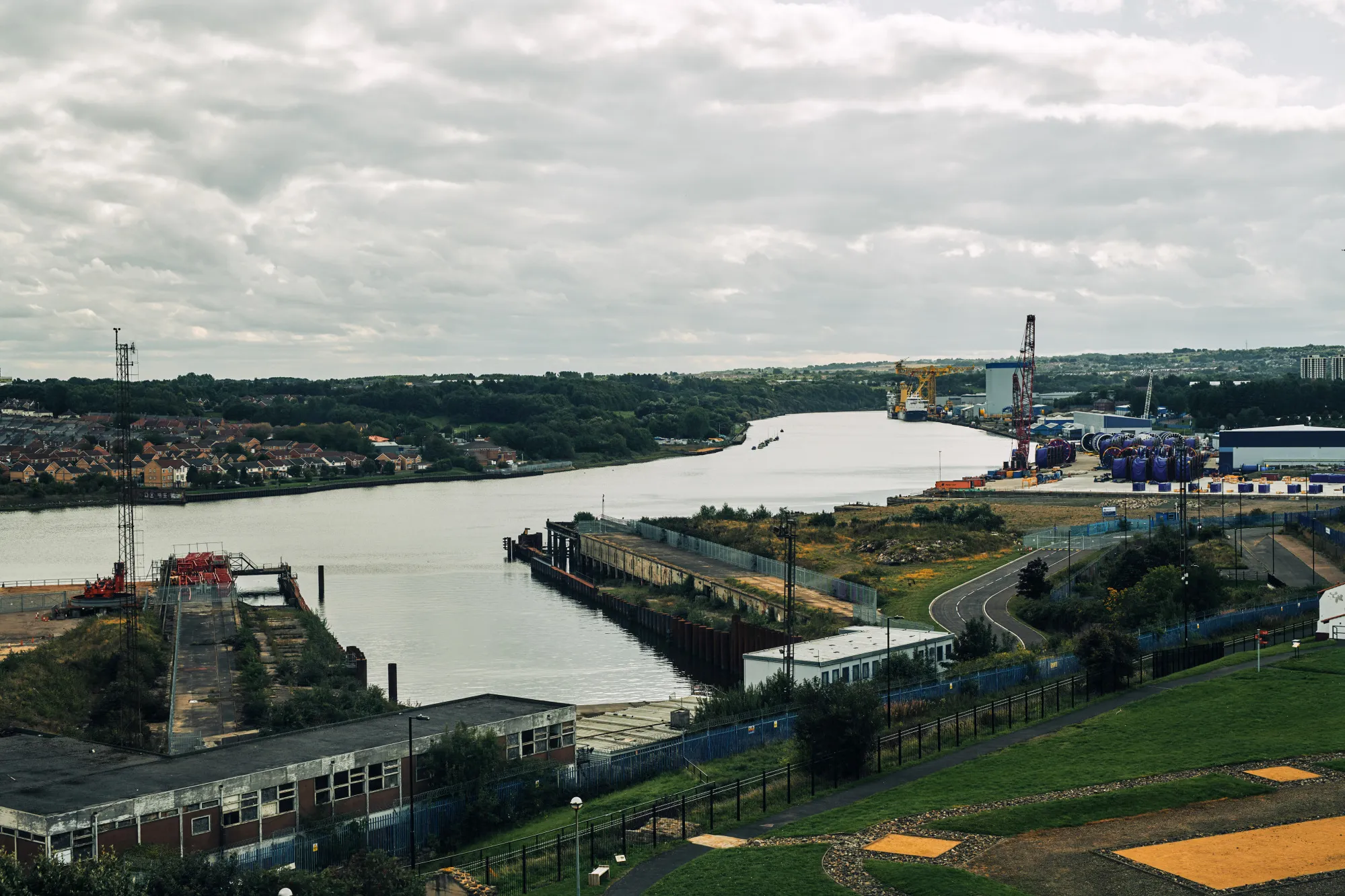 The former Swan Hunter shipyard in Wallsend.