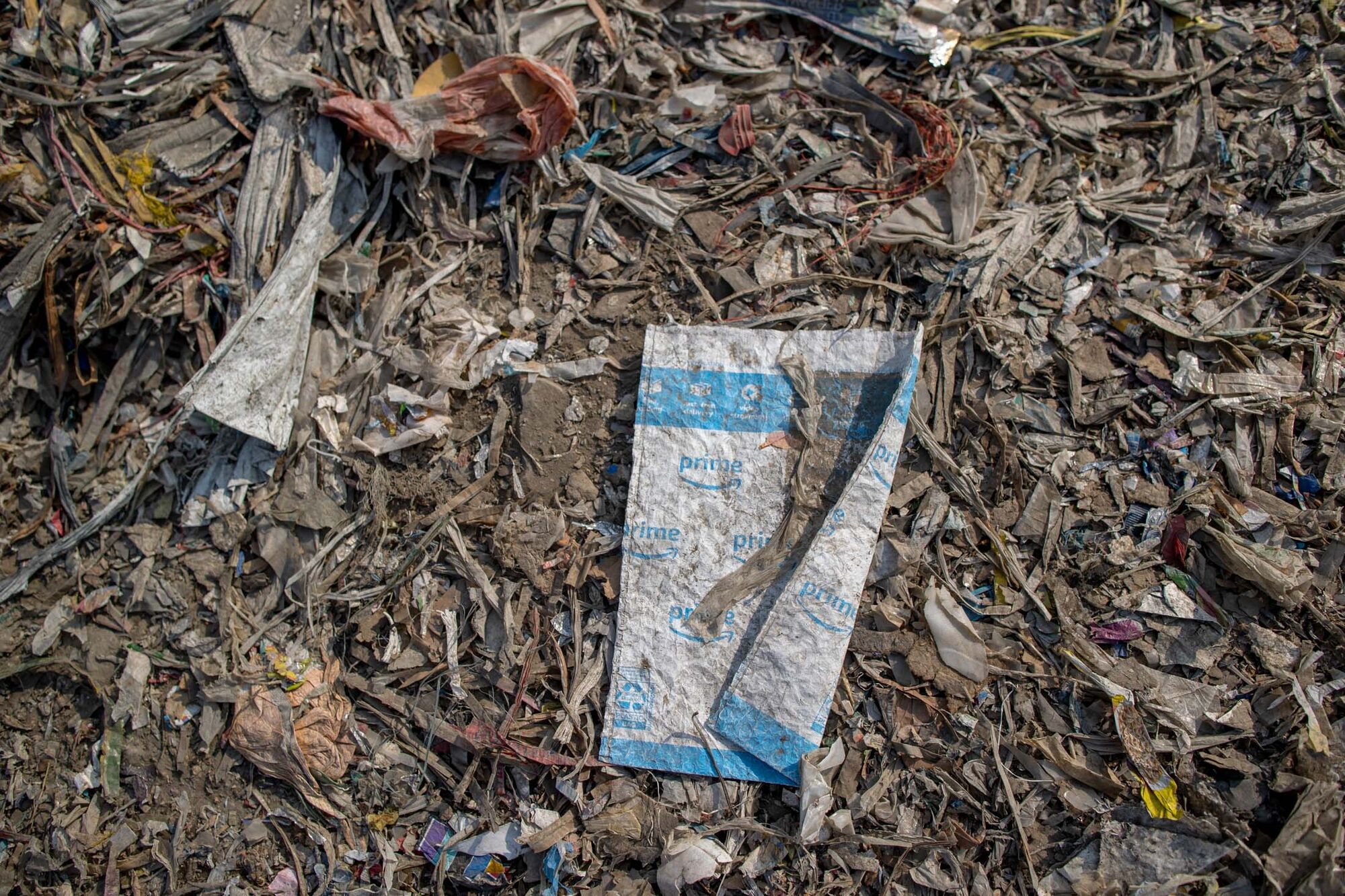 Express Package Pollution Amazon Packages Burn in India, Last Stop in Broken Plastic Recycling System
