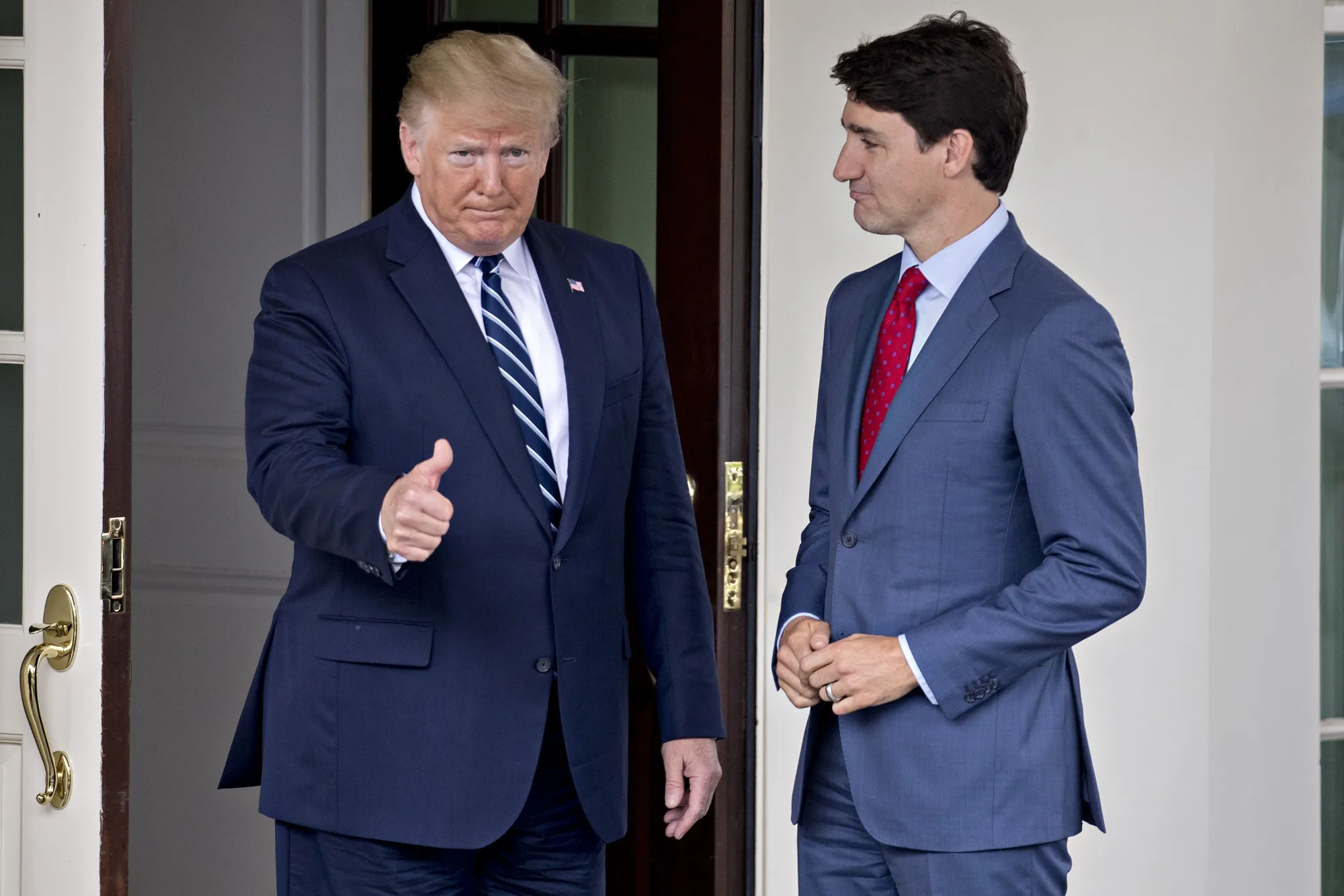 President Donald Trump with Justin Trudeau, Canada's prime minister, in June 2019.