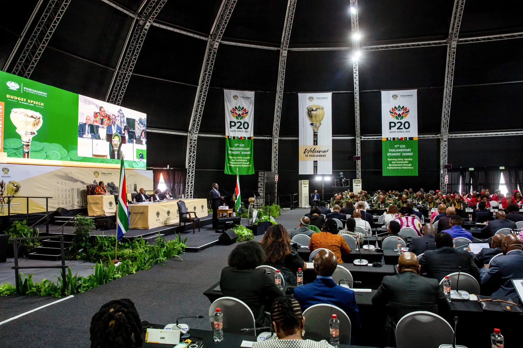 Enoch Godongwana presents his revised 2025 Budget in Cape Town, on March 12.