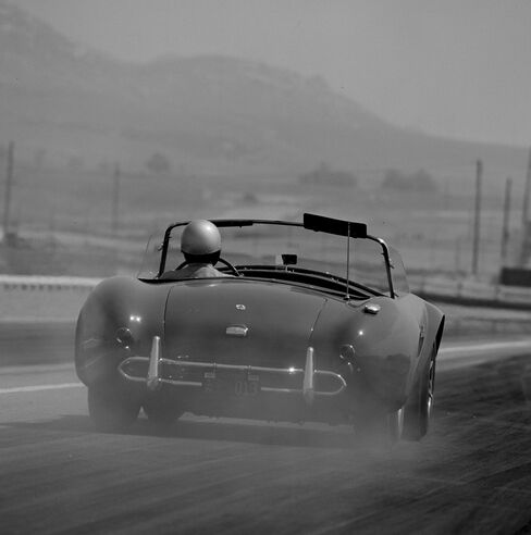 An early Shelby Cobra 427 from 1966 being driven around Los Angeles.