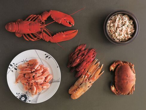 Today skagenröra loosely refers to any creamy salad made from something that could possibly be red shellfish.
