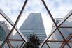 Crossrail Rail Link Construction At London's Canary Wharf Business, Finance And Shopping District