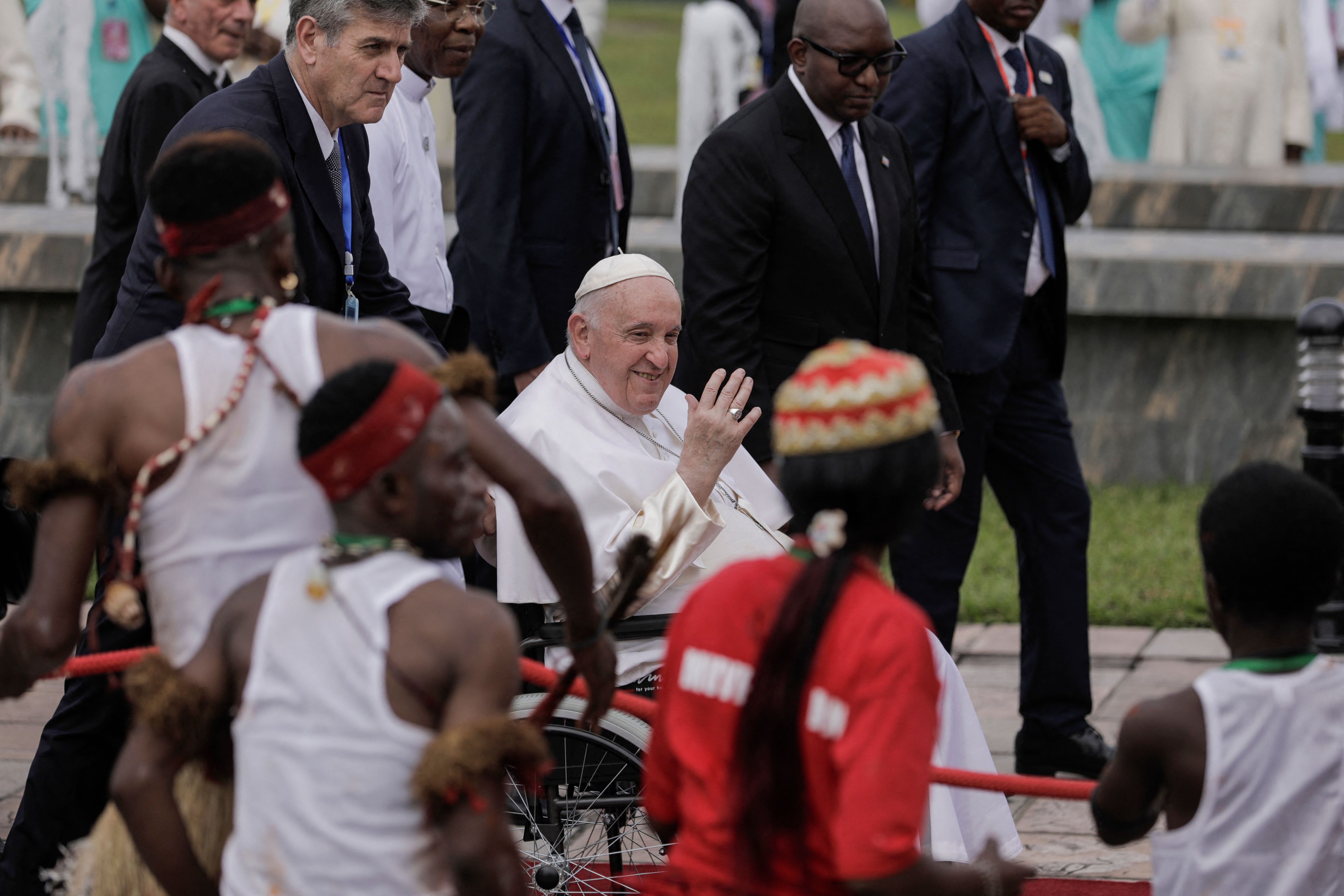 pope visit to dr congo