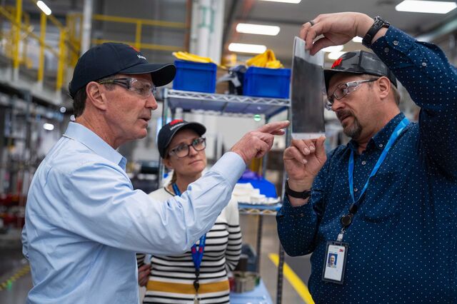 Bill Brown inspecting a 3M facility.