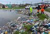 Municipal workers clear debris following flooding in Cape Town, in a photo released by the City of Cape Town on May 12.