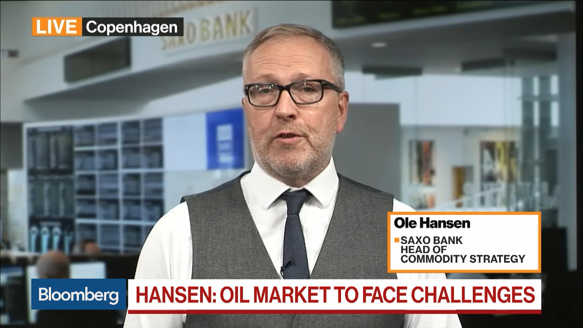 Watch axo Bank Head of Commodity Strategy Ole Hansen on Oil Outlook - Bloomberg