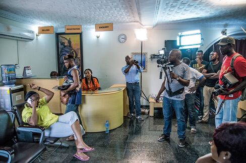 On the set of Walking Away.
