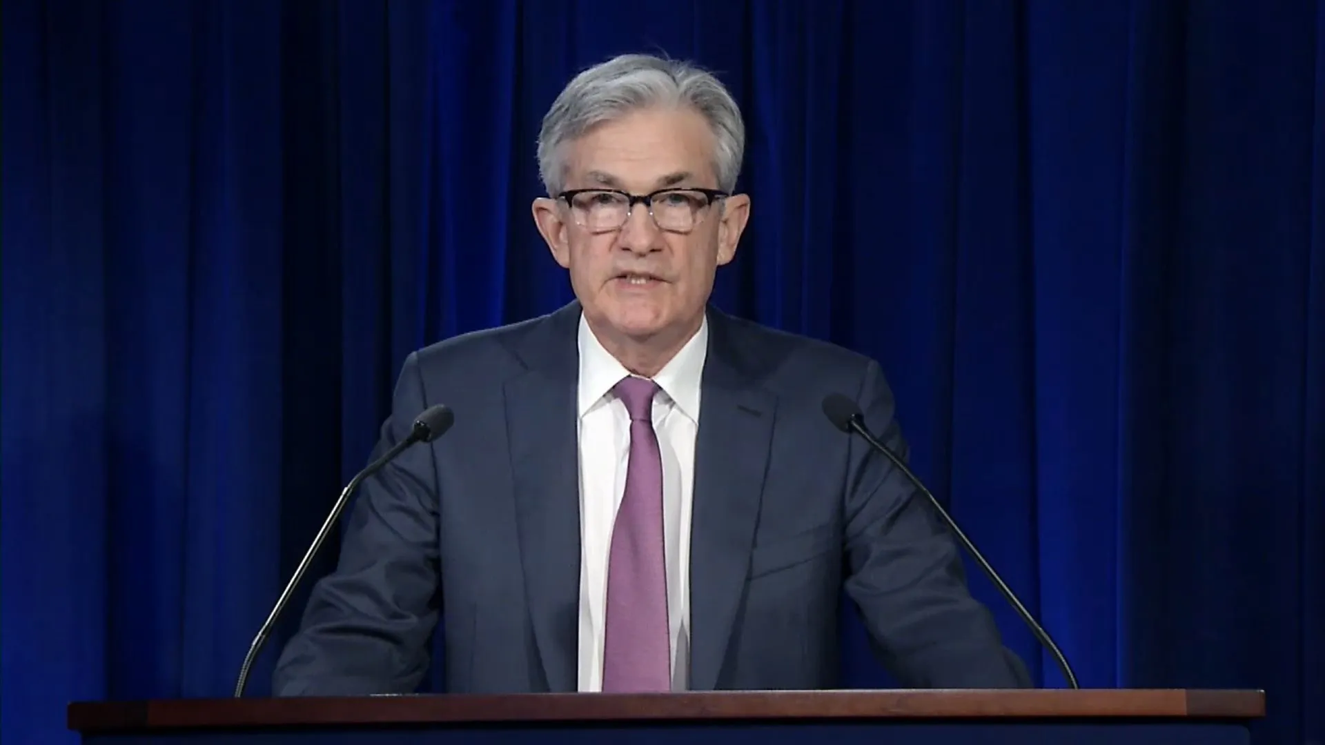 WASHINGTON, DC - APRIL 29: In this screengrab taken from the Federal Reserve website, Chair of the Federal Reserve Jerome Powell issues the Federal Open Market Committee statement on April 29, 2020 in Washington, DC. (Photo by Federal Reserve via Getty Images)
