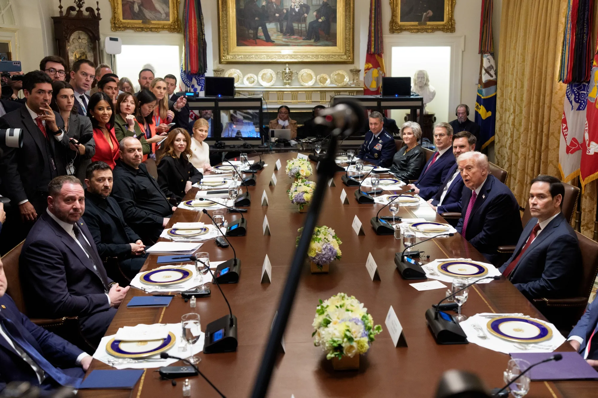 President Donald Trump and Ukrainian President Volodymyr Zelenskiy during a meeting at the White House last week.