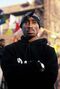 Tupac Shakur on the set of the film "Above the Rim."