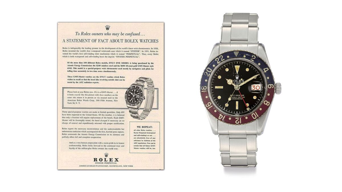 That Time Rolexes Were Recalled for Being Radioactive Bloomberg