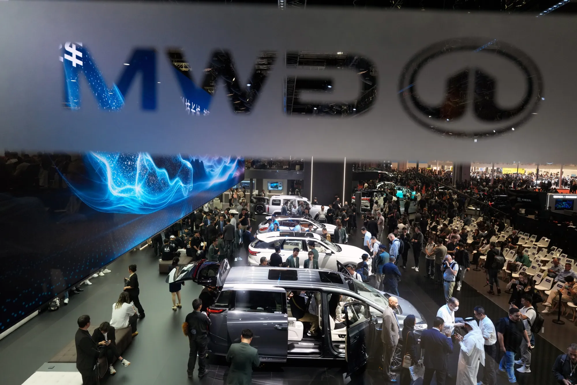 Great Wall Motor vehicles on display at the Shanghai Auto Show in April 2025.